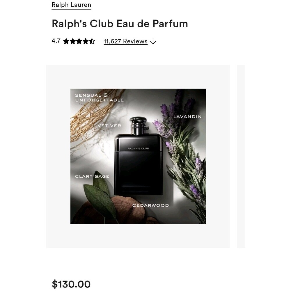 Ralph Lauren Ralph's Club 3.4oz Men's Eau de Parfum